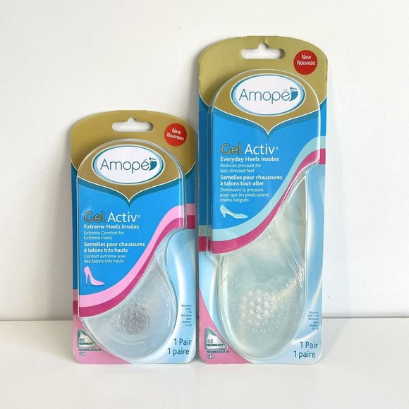 Amopé Gel Activ Ladies High Heel Insoles ~ Comfort Insoles ~ Set of 2 ~ NEW - Picture 1 of 10